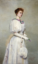 Portrait of Helena Cerchowa, 1898. Creators: Stanislaw Cercha, Helena Cerchowa.