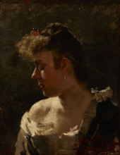 Study of a Woman, 1888. Creator: Stanislaw Fabijanski.
