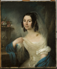 Portrait of Senator Chadzynski's Wife, c1838. Creator: Franciszek Ksawery Lampi.