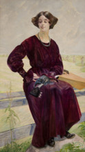The Finished Song-Portrait of Róza Aleksandrowicz, 1919. Creator: Jacek Malczewski.