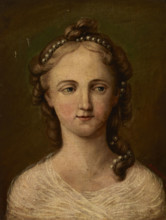 Portrait of Artist's Sister Fryderyka Maszkowska, 1850. Creator: Marceli Maszkowski.