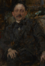 Portrait of Painter Marcin Samlicki, 1919. Creator: Olga Boznanska.