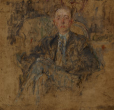 Study of a Male Figure, c1925. Creator: Olga Boznanska.