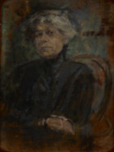 Portrait of Berta Dylion, c1917. Creator: Olga Boznanska.