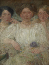 Portrait of Three Sisters, between 1909-1910. Creator: Olga Boznanska.