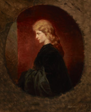 Portrait of a Red-Haired Woman, April 1865. Creator: Artur Grottger.