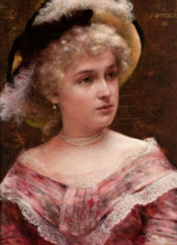 Rococo Lady, 1881. Creator: Aleksander Gierymski.