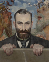 Portrait of Feliks Jasienski, 1903. Creator: Jacek Malczewski.