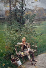 A Painter's Apprentice, 1890. Creator: Jacek Malczewski.