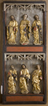 Saint Apostles, Our Lady of Sorrows. Right Wing of the Altar Retable from Stary Zywiec, c1400. Creator: Unknown.