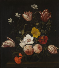 Bouquet of Flowers, 2nd half of 17th century. Creator: Unknown.