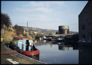 Sowerby Basin at the junction of the Rochdale Canal and the Calder and Hebble Navigation at..., 1980 Creator: Dorothy Chapman.