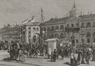 Opening of the Spanish Courts on February 15, 1878, Madrid, Spain, 1878.  Creator: Alejandro Ferrant y Fischermans.