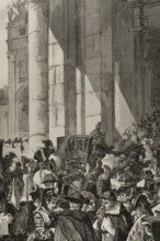 Death of Pope Pius IX on February 7, 1878, (1878). Creator: Bernardo Rico.