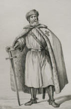 Livonian Brother of the Sword, 1839. Creator: Augustin François Lemaitre.