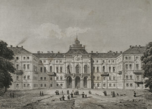 Konstantin Palace, Strelna, Russia, 1839. Creator: Samuel Cholet.