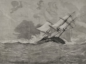 Shipwreck of the "Eurydice", which occurred near the Isle of Wight, on March 24, 1878. Creator: Bernardo Rico.
