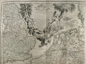 Map of Germany showing war of 1755 to 1763 (Seven Years War), 1765. Creator: Jean de Beaurain.