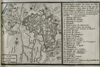 Map of Hannover, 1757-1758 (1765).  Creator: Jean de Beaurain.