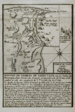 Seven Years War (1756-1763): Battle of Saint-Cast (September 11, 1758), 1765. Creator: Jean de Beaurain.