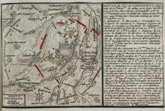 Seven Years War (1756-1763): Third Silesian War - map of the Siege of Schweidnitz, 1757 (1765). Creator: Jean de Beaurain.
