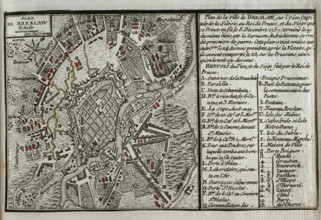 Seven Years War (1756-1763): Map of Breslau and the siege to which it was subjected, 1765. Creator: Jean de Beaurain.