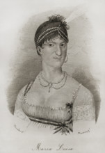 Maria Luisa of Parma (1751-1819), 1851. Creators: Miranda, Martínez.
