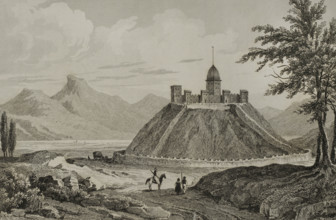 Castle, Erzurum, Ancient Armenia, 1838.  Creator: Samuel Cholet.