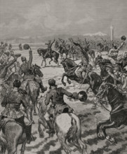 Russo-Turkish War (1877-1878): Treaty of San Stefano, 1878. Grand Duke Nicholas..., March 3, 1878. Creator: Daniel Urrabieta Vierge.