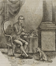 Ferdinand, as Prince of Asturias, killing little birds, 1851. Creator: Villegas.