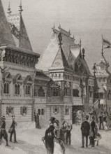 Facade of the Russian section at the Palace of the Champ de Mars, Paris Exposition, 1878. Creator: Unknown.