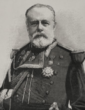 Pascual Cervera y Topete (1839-1909), Spanish admiral, 1898. Creator: Unknown.
