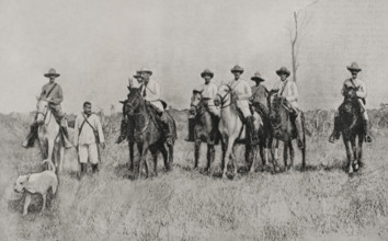 Cuban War of Independence (1895-1898): President Masó with his accompaniment, 1898.  Creator: Unknown.