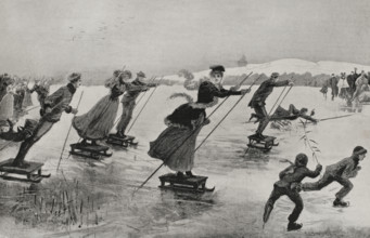 A new "sport" - popular amusements, Germany, 1898.  Creator: Unknown.