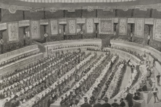 Banquet of the "Unión Conservadora", Madrid, Spain, January 28, 1898.  Creator: Enrique Laporta Valor.