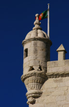 Belém Tower (Tower of Belém), Lisbon, Portugal, 16th century, 2008. Architectural detail. Creator: Unknown.