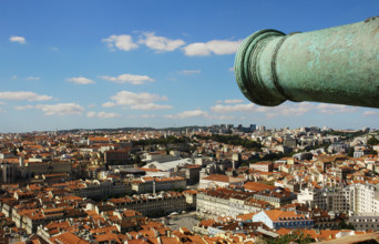 Panorama of the city from St George's Castle, Lisbon, Portugal, 2008.  Creator: Unknown.