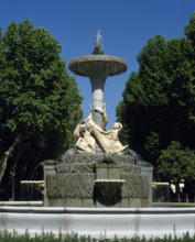 Galapagos Fountain or Isabel II Fountain, Glorieta de Nicaragua, Retiro Park, Madrid, Spain, 1996. Creator: LTL.