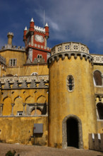 Partial view of the Pena Palace complex, Sintra, Portugal, 19th century (2008).  Creator: Unknown.