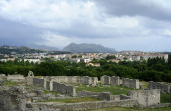 Ruins of the Episcopal Centre, ancient city of Salona, Solin, Croatia, 2018. Creator: Unknown.