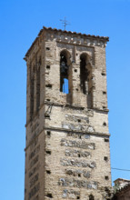 Bell tower, Church of San Sebastián, Toledo, Spain, 2008.  Creator: LTL.