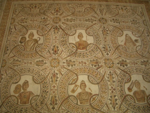 Mosaic, El Jem Museum, El Djem, Tunisia, 2009. Creator: Amanda Waite.