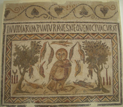Mosaic, El Jem Museum, El Djem, Tunisia, 2009. Creator: Amanda Waite.