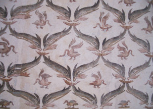 Mosaic, El Jem Museum, El Djem, Tunisia, 2009. Creator: Amanda Waite.
