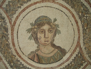 Mosaic, El Jem Museum, El Djem, Tunisia, 2009. Creator: Amanda Waite.