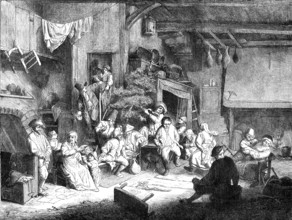 The Dance, facsimile of an etching by Adrian van Ostade, 1881. Creator: Unknown.