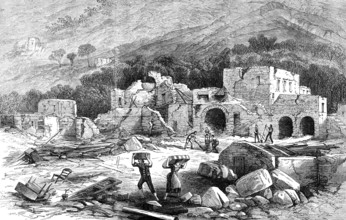 Part of Casamicciola, Isle of Ischia, after the earthquake, 1881. Creator: Unknown.