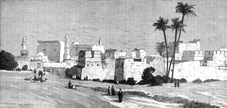 Sketches in Egypt: the Ruins of Thebes - Temples of Luxor, 1883. Creator: Unknown.
