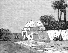 Sketches in Egypt: the Ruins of Thebes - tomb of a sheikh, 1883. Creator: Unknown.