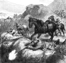The War in the Transvaal: the Boers' method of fighting, 1881. Creator: Unknown.